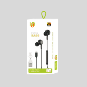 HUD H-112 Type-C Stereo Wired Earphones HiFi Extra Bass Handsfree
