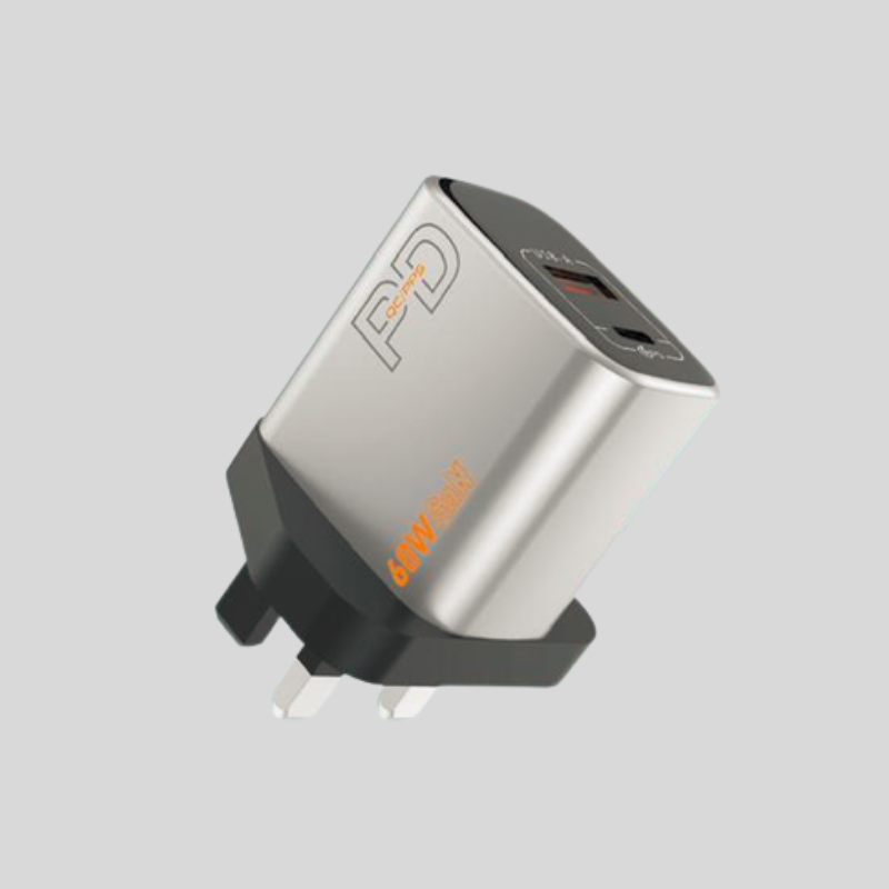 HUD PD-16 60W Prime Fast Charger USB-A USB-C Dual Port Adapter