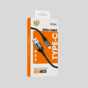 HUD PD-25C Type-C 60W Fast Charging Braided Data Cable 1M